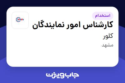  استخدام کارشناس امور نمایندگان - خانم در کلور