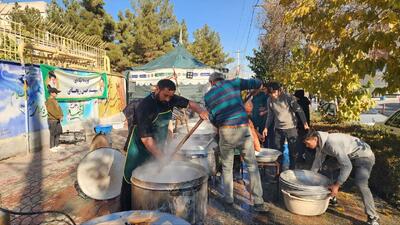 نذرواره فاطمی به همت گروه جهادی شهید ریحانی در بجنورد
