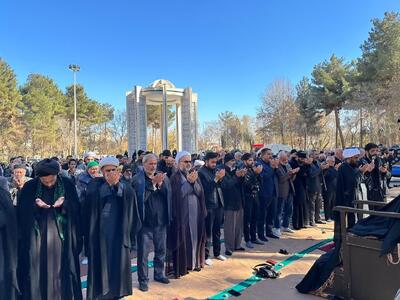 اقامه نماز طلب باران در چناران