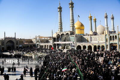  تشییع پیکر پاک ۷ شهید گمنام دفاع مقدس در قم