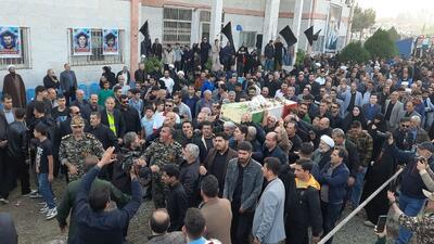  مراسم تشییع پیکر ۲ شهید گمنام در تالش برگزار شد