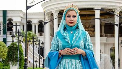  شبنم قلی خانی تغییر چهره داد؛ آرزوی سریال آنام با لباس ملکه‌ای طلایی رنگ قابل تشخیص نبود! +عکس