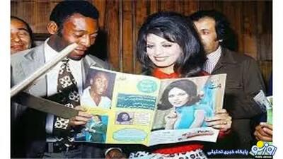  حمیرا در کنار پله در سفر این فوتبالیست