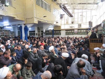  گزارش تصویری: عزاداری روز شهادت حضرت فاطمه (س) در دفتر مرحوم آیت الله العظمی صانعی