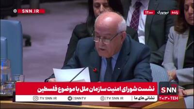 نماینده فلسطین: هیچ دردی بالاتر از این نیست که مردم ما را حیوان خطاب کردند