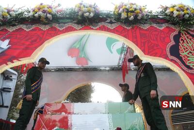  آغاز آیین تشییع پیکر ۱۰۰ شهید گمنام دفاع مقدس در تهران + تصاویر