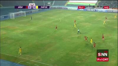  گل اول تراکتور توسط رگی لوشکیا در دقیقه 17