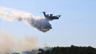  پرواز هواپیماهای ترکیه برای اطفای حریق جنگل الیت