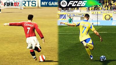  مقایسه جزئیات گرافیکی در شوت‌های از راه دور از FIFA 94 تا EA FC 26