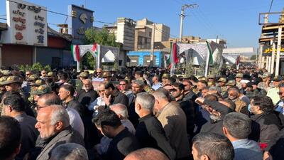  تشییع پیکر مطهر شهیدان گمنام در اهواز