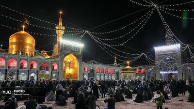  شب شهادت حضرت زهرا(س) در حرم امام‌رضا(ع)