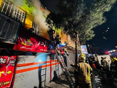  آتش‌سوزی مرگبار یک پاساژ در تهران