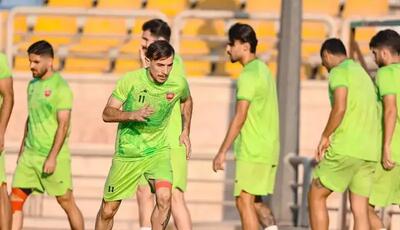  اثر آلودگی هوا در تمرین پرسپولیس