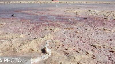  خشک شدن دریاچه مهارلو شیراز