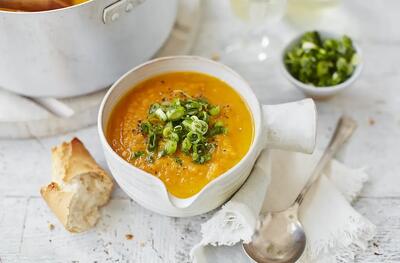  طرز تهیه سوپ هویج و زنجبیل ، محافظ ریه‌ها در برابر آلودگی‌ هوا