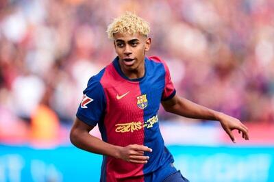  شوت دقیق لامین یامال به داخل حلقه بسکتبال