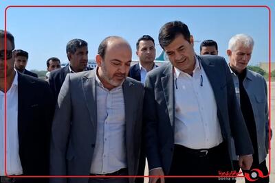  آیین گشایش استخر ایران زمین جزیره ابوموسی با حضور دنیامالی