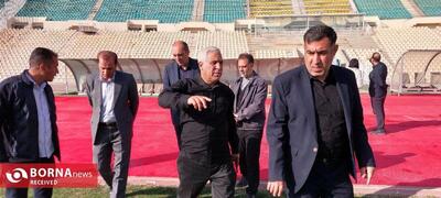  نمونه‌برداری از زمین و چمن ورزشگاه  تختی تهران