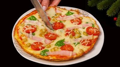  ما دیگه پیتزا نمی خریم | فقط یه تورتیلا، پیتزایی بدون ورز دادن و بدون نیاز به فر !