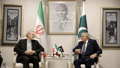  دیدار لاریجانی با وزیر خارجه پاکستان