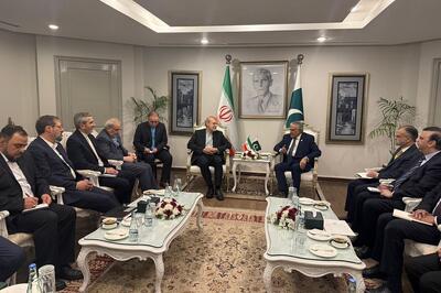  دیدار لاریجانی با وزیر خارجه پاکستان