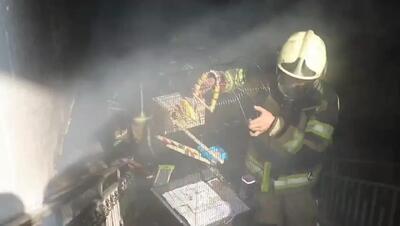  آتش‌سوزی پاساژی در فلکه دوم صادقیه؛ یک نفر جان باخت+ فیلم