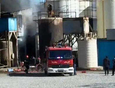 آتش‌سوزی کارخانه «چاپار شیمیایی زاگرس» تلفات نداشت