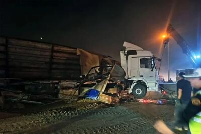  عدم توجه به جلو عامل واژگونی کشنده بنز