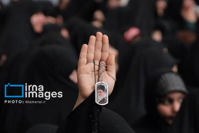  عزاداری شام شهادت حضرت فاطمه (س) با حضور رهبر انقلاب