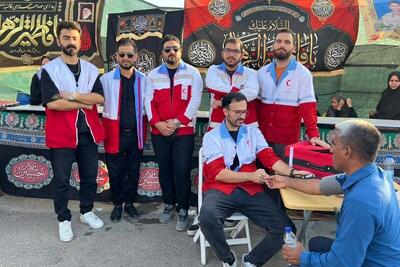  خدمت‌رسانی کانون هلال‌احمر دانشگاه آزاد بندرعباس در مراسم سالروز شهادت حضرت زهرا(س)  