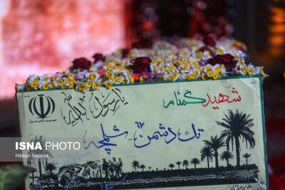  خاکسپاری شهید ۱۸ ساله والفجر یک در گرگان