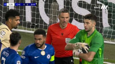  گل مردود چلسی به بارسلونا به دلیل خطای هند