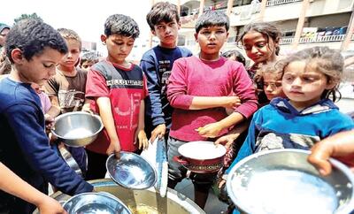  ۴۲ درصد مردم غزه  هیچ وعده غذایی دریافت نمی‌کنند