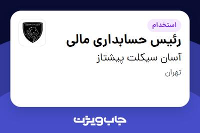  استخدام رئیس حسابداری مالی در آسان سیکلت پیشتاز
