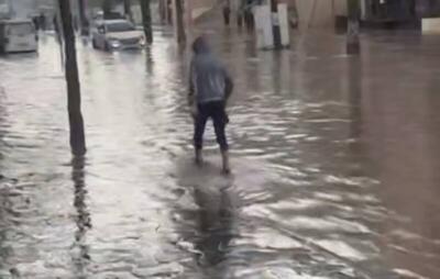  فیلم/ آب‌گرفتگی شدید اردوگاه النصیرات در غزه