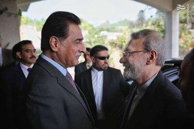  عکس/ دیدار لاریجانی با رئیس مجلس پاکستان