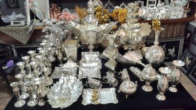  ظروف نقره‌ای ۱۲ میلیاردی مسروقه در اصفهان کشف شد