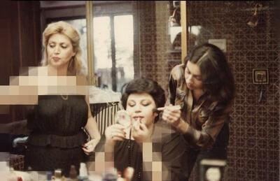  عکس کمیاب از هایده و مهستی در آرایشگاهی با دکوراسیون شیک