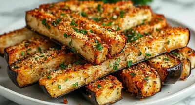  طرز تهیه بادمجان سوخاری پنیری در فر