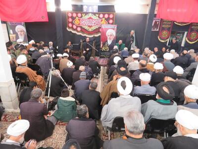  گزارش تصویری: مراسم سوگواری فاطمیه و بزرگداشت مرحوم آیت الله العظمی فاضل لنکرانی