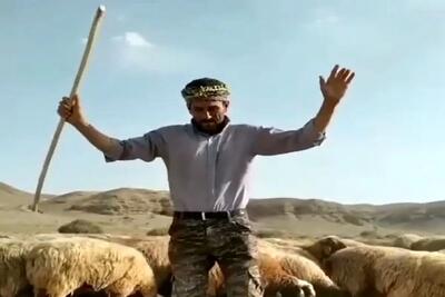  آواز محلی؛ چوپون واسه شادی گوسفنداش افتاده وسط چه پایکوبی ای میکنه واسشون
