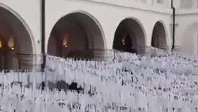  پویش ساکنان برشا ایتالیا به یاد کودکان غزه