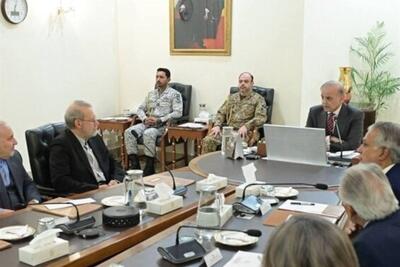  جزئیات دیدار شهباز شریف با علی لاریجانی + عکس