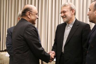  دیدار لاریجانی با رئیس‌جمهور پاکستان + عکس