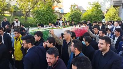  تشییع و تدفین پیکر شهید گمنام در اداره کل آموزش و پرورش گلستان