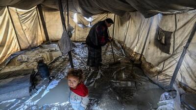  سیل ویرانگر در کرانه باختری و غزه؛ وخامت اوضاع آوارگان در چادر‌ها