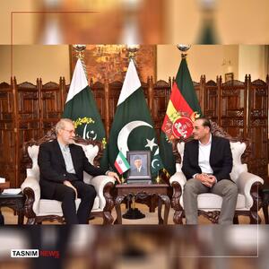  عکس/ دیدار و گفتگوی لاریجانی با فرمانده ارتش پاکستان
