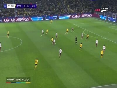 گل سوم دورتموند به ویارئال توسط آدیمی