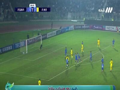  ضربه سرجینیو از کنار دروازه آدان به بیرون رفت