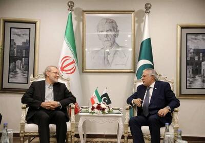  رایزنی لاریجانی با رئیس‌جمهور پاکستان